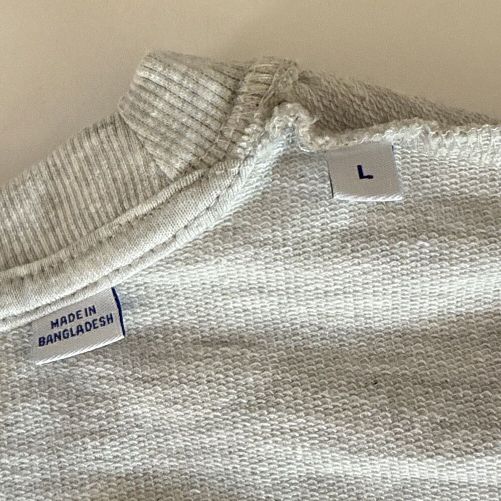 Jack‎ & Jones Graphic Sweatshirt Mens Large Gray Long Sleeve Crew Neck Pullover - Picture 6 of 13